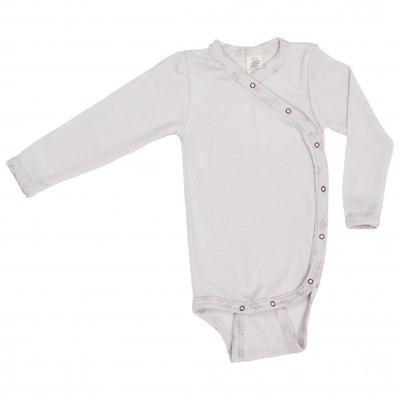 Engel - Kid's Wickelbody L/S - Merinounterwäsche Gr 74/80 grau Image