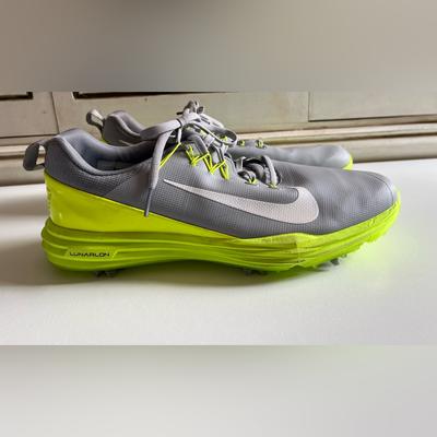 Nike Shoes | - Men’s Nike Lunar Command 2 Mens Golf Shoes, Size 9.5 Gray/Neon Green | Color: Gray | Size: 9.5