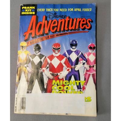 Disney Other | Disney Adventure Magazine Kids April 1994 Power Rangers Adventures Vol 4 #6 | Color: Blue/Red | Size: Os