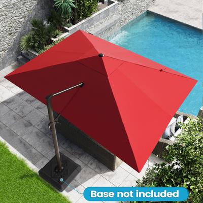 Luxury Outdoor Shade Canopy Patio Cantilever Offset Umbrella with 360-degree Rotation
