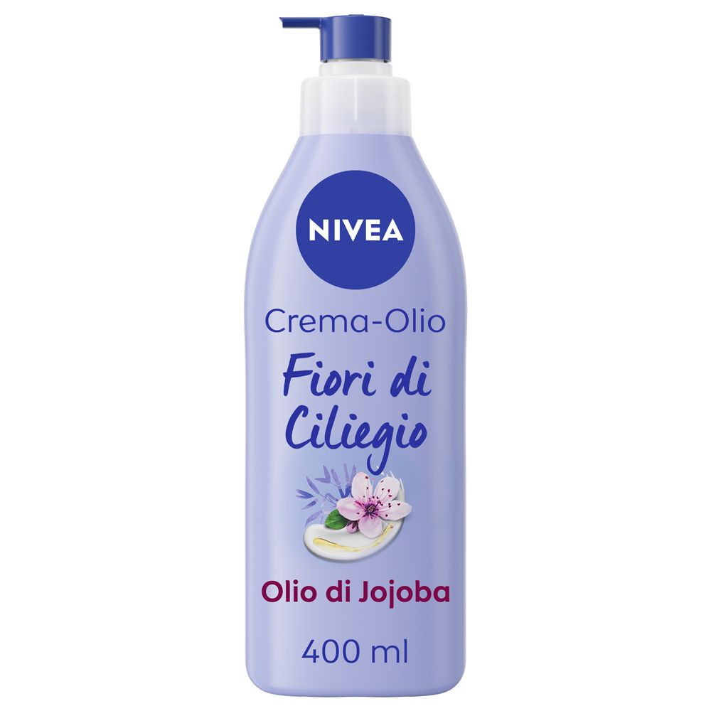 Nivea Crema-Olio Fiori di Ciliegio & Olio Jojoba 400 ml, Crema corpo i