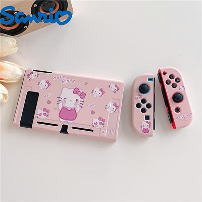 TEMU Hello Kitty Cute Tpu Protective Case For Switch - Shockproof, Perfect Birthday Gift, Cute For Switch Case