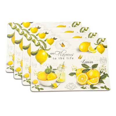 TEMU 4pcs, Spring Floral Theme Placemats, Flower Leaf Pattern, Indoor And Outdoor Dining, Parties, Festival Decorations, Suitable For Dining Table And Banquet