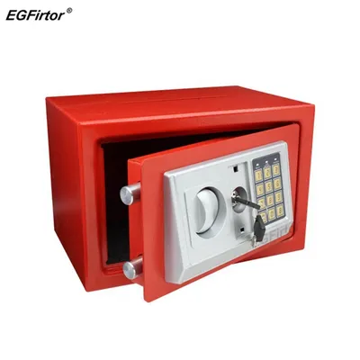 EGFirtor Sicherheit Mini Safe Drop Bargeld Safe Schmuck Home Office Wand Typ Sicherheit Alarm Box Anti-diebstahl Schlüssel Safe
