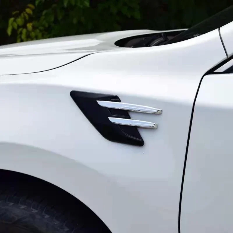 Auto Lüftungs schlitze Motorhaube dekorative Aufkleber abs universelle Seite Hai Kiemen Simulation Modifikation Dekorationen Auto Außenteile Image