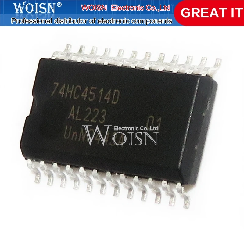 10-teiliger Chipsatz 74 hc4514d 74 hc4514 sop-24-7,2mm Image