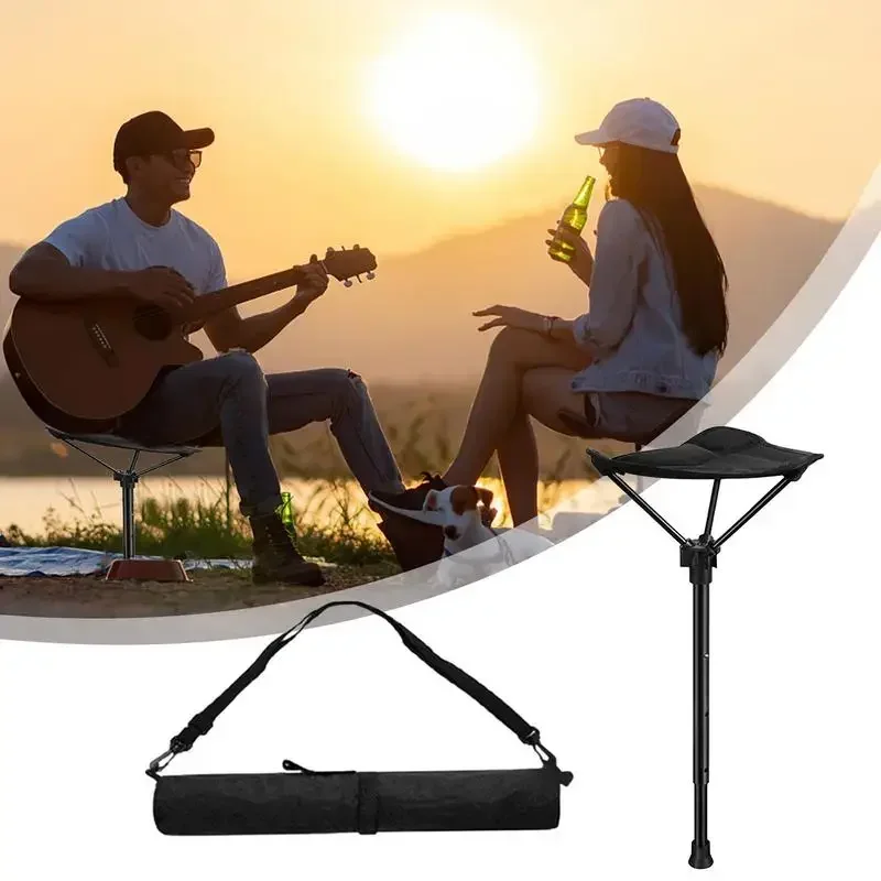 Camping hocker versenkbarer Wanders tuhl Outdoor Klappstuhl Hochleistungs-Einbein hocker Sitz für Camping Angeln Wandern Gartenarbeit Image
