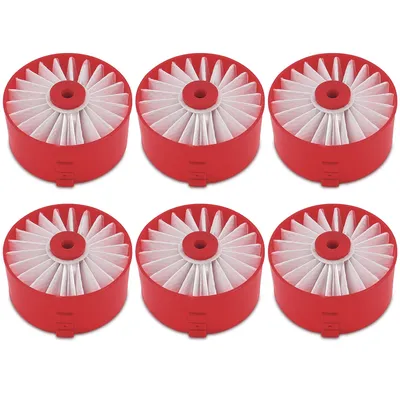 6er Pack Vakuum Ersatz filter für Black Decker bsv2020g bsv2020p powers eries extremer Akku-Staubsauger rot Image