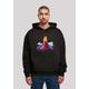 Kapuzenpullover F4NT4STIC "Vulkanausbruch", Herren, Gr. L, schwarz, Obermaterial: 100% Baumwolle, casual, oversize, Langarm, Pullover, Premium Qualität