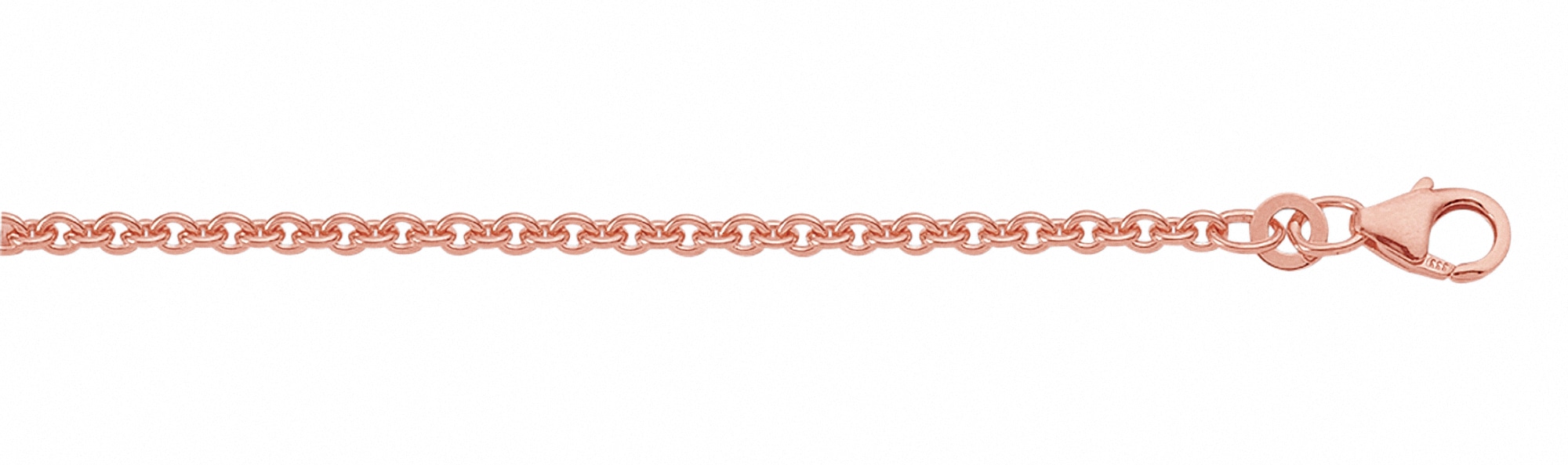 Silberkette ADELIA´S "Damen Silber Schmuck 925 Silber Anker Halskette Ø 1,6 mm" Gr. 40, rosa (rose), Halsketten, Damen, 40, Silber 925 (Sterlingsilber), Silberkette, Silberschmuck für Damen