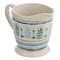 Gibson Home Village Vines 1-Quart Stoneware Measuring Cup, Multicolor