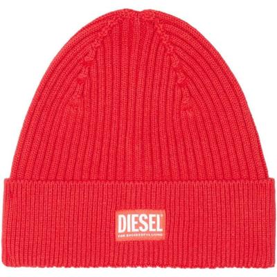 Rote Mütze mit Diesel-Patch-Logo Image