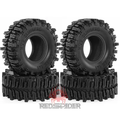 2.2'' Crawler Tires(4pcs) Mud Terrain 2.2 Tires Super Grip Soft Tyre OD 130mm for Axial SCX10 90047