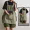 Japanese Waterproof Outdoor Barber, Coffee Shop, Catering Workwear Apron, Unisex Household Kitchen