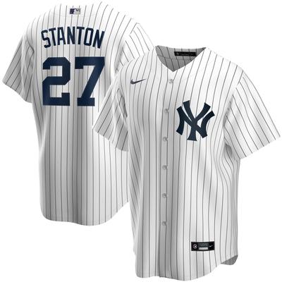 New York Yankees Nike Offizielle Replica Heim Trikot - Herren mit Aufdruck Stanton 27 Image