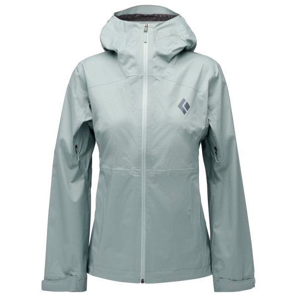 Black Diamond - Women's Fineline Stretch Shell - Regenjacke Gr XL grau/türkis