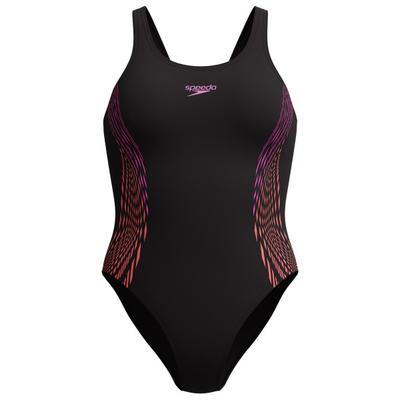 Speedo - Women's Placement Muscleback - Badeanzug Gr 36 schwarz Image