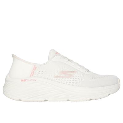 Skechers Women's Slip-ins: Max Cushioning Elite 2.0 - Vanish Sneaker | Size 11.0 | Off White | Textile/Synthetic | Vegan | Machine Washable