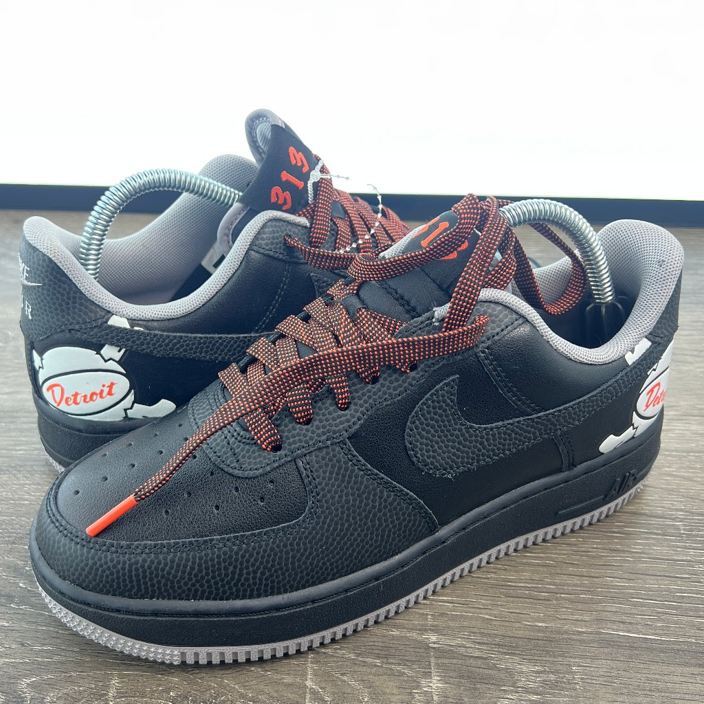 Nike Shoes | Brand New Nike Air Force 1 Detroit Away Cd7789-001 Mens Size 7 Womens 8.5 | Color: Black | Size: 7