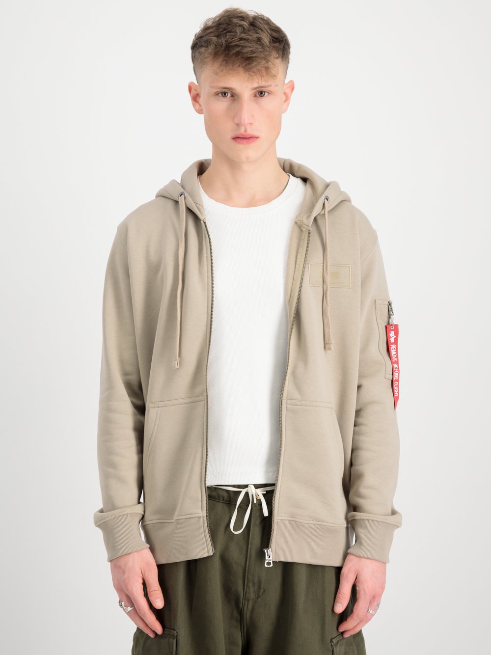 Alpha Industries Kapuzensweatjacke Herren grün, XXL Image