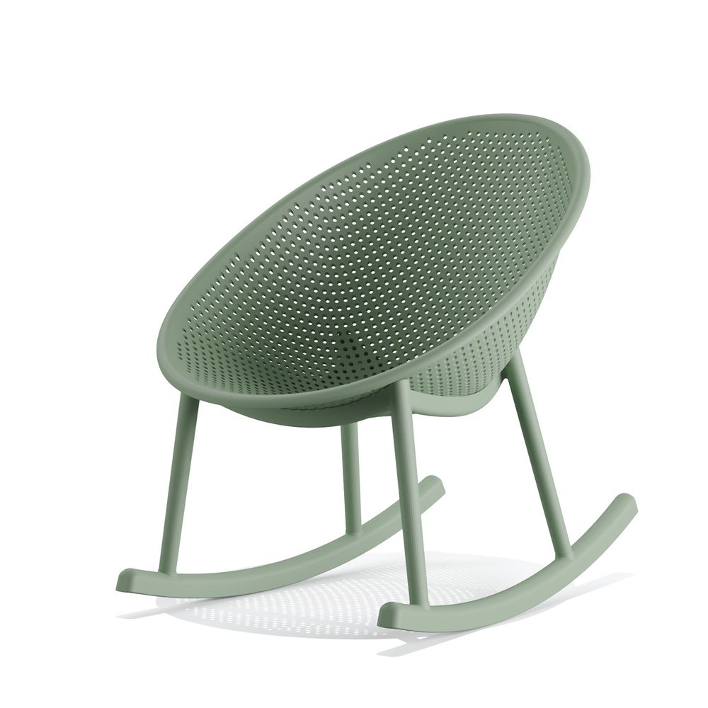 Best »Qosy« Schaukelstuhl grün 66x80x83 cm