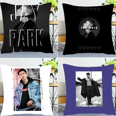 Jay Park Kissenbezug, elegantes Paar, Zuhause, Wohnzimmer, Schlafzimmer, dekorativer rechteckiger Image