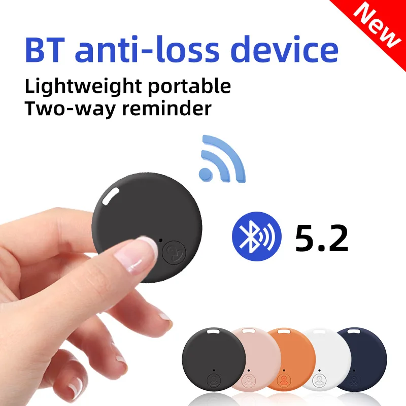 Mini GPS Mobile Bluetooth 5.2 Tracker Anti-Verlust-Gerät Rundes Anti-Verlust-Gerät Haustier Kinder Tasche Brieftasche Tracking Smart Finder Locator