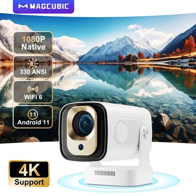 Magcubic HY310 Mini-Projektor Autofokus 4K Native 1080P 330ANSI Android11 5W Lautsprecher Air Mouse Sprachassistent aktualisiert HY300