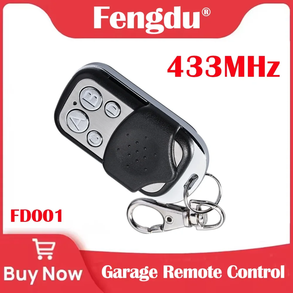 Garagentor-Fernbedienung, 433,92 MHz, ABCD-Taste, elektrischer Garagentoröffner, Fernbedienung, Duplikator, Sender Image
