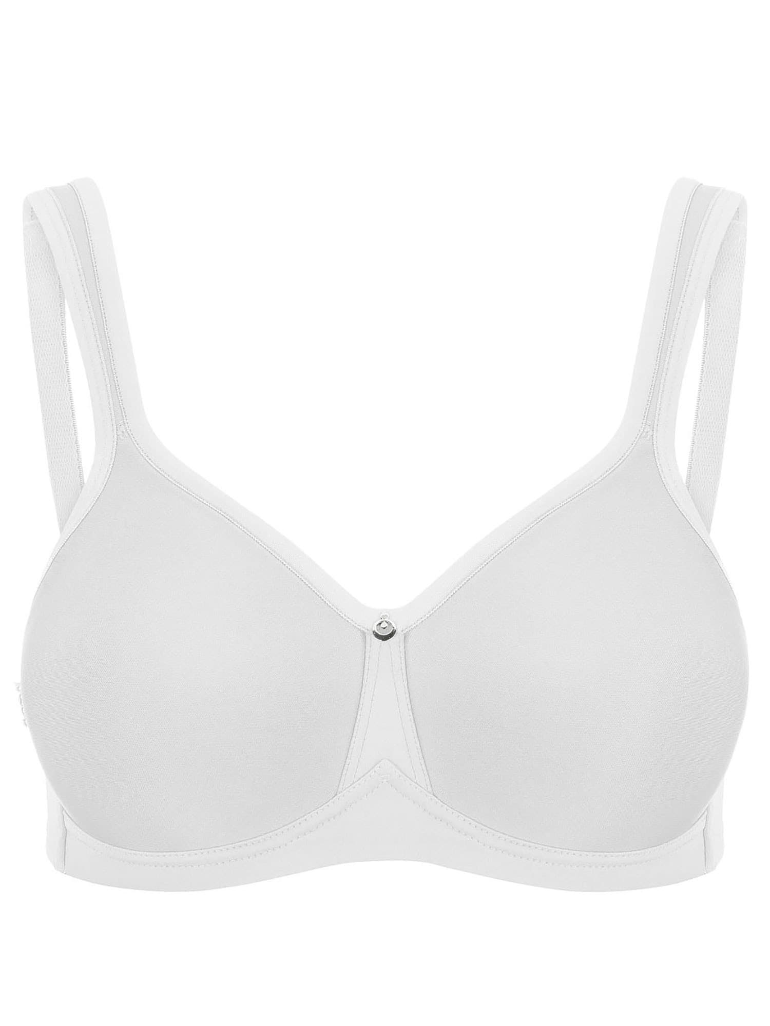 T-Shirt-BH SUSA "Spacer BH ohne Bügel Catania", Damen, Gr. 90, Cup C, weiß, Obermaterial: 43% Polyamid PA. 39% Polyester PES. 18% Elasthan EL., BHs T-Shirt-BH Image
