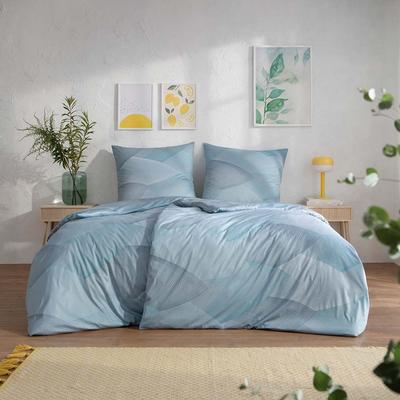 Bettwäsche ESTELLA "Phoenix", grau (taube), B/L: 135cm x 200cm, Mako-Interlock-Jersey, B/L: 80cm x 80cm, Mako-Interlock-Jersey, Obermaterial: 100% Baumwolle, Bettwäsche Image