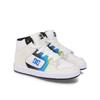 Sneaker DC SHOES "Manteca 4 Hi", Kinder, Gr. 13,5(31), blau (sanftes weiß, placid blau), Obermaterial: Leder (Kuh) / Futter: Textil / Außensohle: Gummi, Schuhe