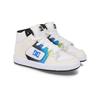 Sneaker DC SHOES "Manteca 4 Hi", Kinder, Gr. 6,5(38), blau (sanftes weiß, placid blau), Obermaterial: Leder (Kuh) / Futter: Textil / Außensohle: Gummi, Schuhe