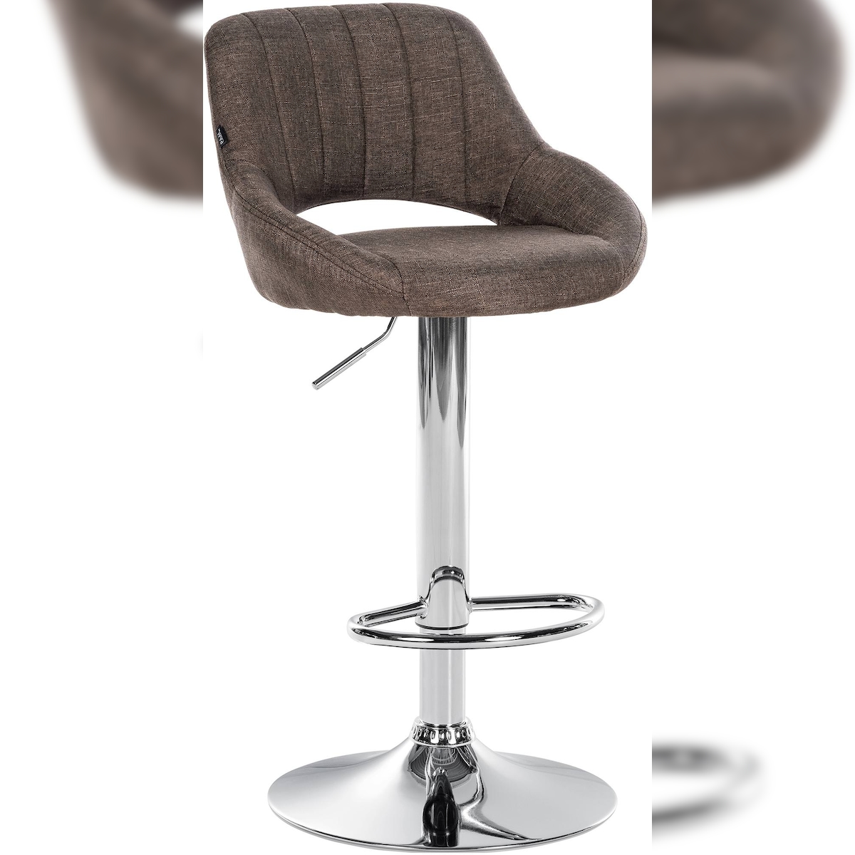 CLP Barhocker Milet Stoff braun/chrom Image
