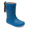 Gummistiefel BISGAARD "fashion Weite: normal", Kinder, Gr. 34, peace on earth sky, Gummi, gemustert, casual, Schuhe, Matschstiefel mit Print, Größenschablone zum Download