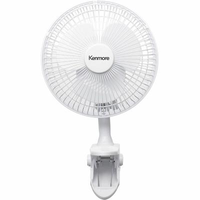 ESM 6" Clip-On Fan, 2 Speed, Clip-on, White (ESMKM60032WH) Each Fans
