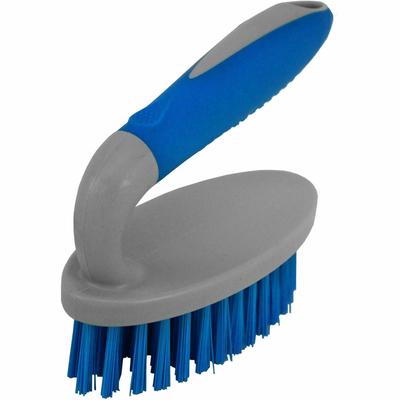 Genuine Joe Iron Handle Scrub Brush, Blue, Gray (GJO99688) Each Brushes
