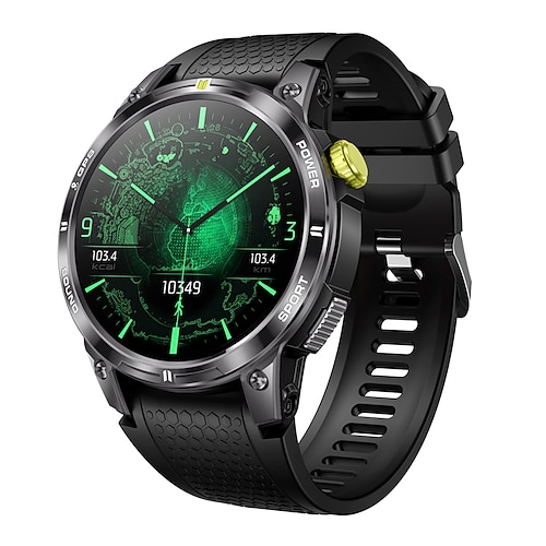 696 NX18Pro Smartwatch 1.5 Zoll Smartwatch Fitnessuhr Bluetooth EKG PPG Schrittzähler Anruferinnerung Kompatibel mit Android iOS Damen Herren Freisprechanlage Nachrichterinnerung IP 67 48mm Image
