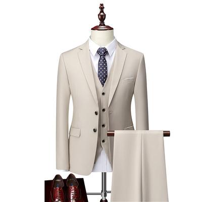 Roaring 20s 1920s Three Piece Suit Suit Trousers The Great Gatsby Fancy Dress Men's Kings Day Masquerade Wedding Party Masquerade Adults' Coat Vest Pants