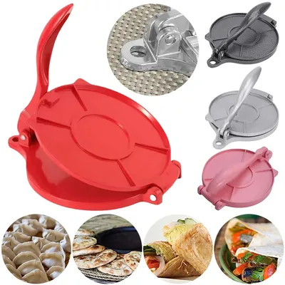 Tortilla Press with Handle Tortillas Pressing Maker Non-Stick Manual Dumpling Wrapper Pressing Tool