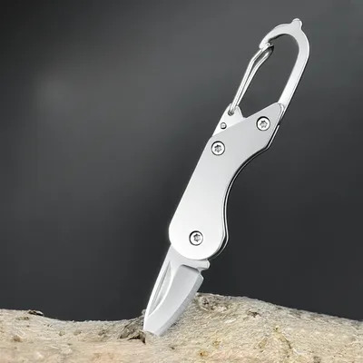 1PC Stainless Steel Mini Folding Knife Outdoor Camping Portable Pocket Keychain EDC Multitools