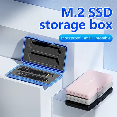 Blueendless SSD Bag SSD portable Carrying Case for M.2 SATA NVme PCie Solid Disk Anti-static