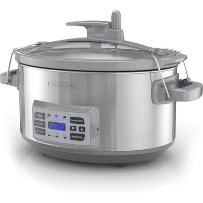 7-Quart Digital Slow Cooker, Temperature Probe, Sous-Vide, Locking Lid, Removable Stoneware Crock