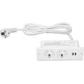 Eosnow - Presa di corrente integrata 2 porte usb ca 230‑265 v 10 a Presa da scrivania incassata