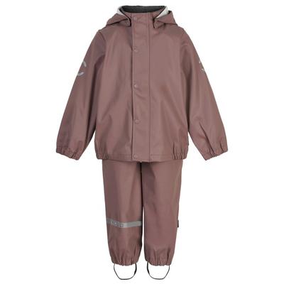 Mikk-Line - Kid's PU Rain w. Suspension Recycled - Regenset Gr 104 braun