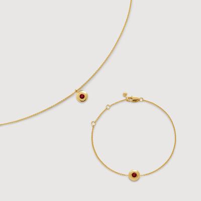 January Birthstone Chain Bracelet & Necklace Set