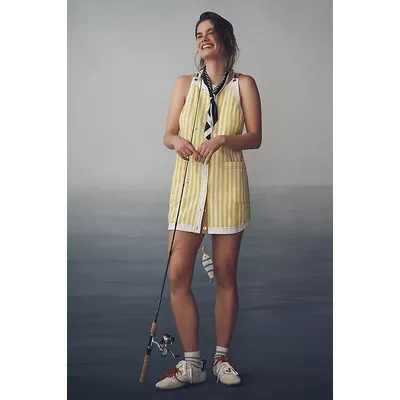 Maeve Sleeveless Denim Shift Dress