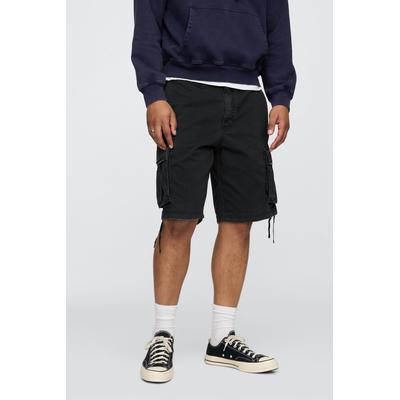 Gap Mens Black Twill Cargo Baggy Shorts - Black