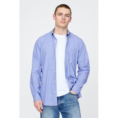 Gap Mens Blue Organic Cotton Poplin Classic Shirt - Blue