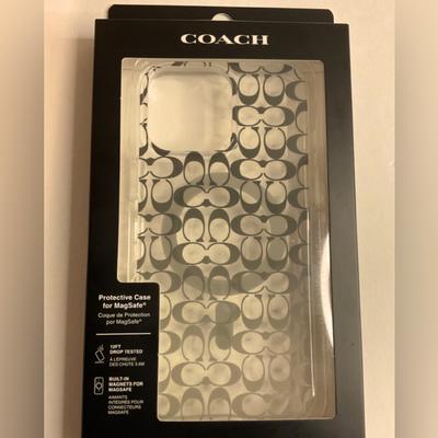 Coach Accessories | Coach Iphone Signature Protective Case With Magsafe Iphone 15 Pro Max Retail $78 | Color: Green | Size: Os